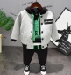 男童服装2019春季新款儿童棒球服 长袖T恤休闲童裤三件套一件代发
